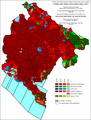 Struktura etnike e Malit të Zi sipas vendbanimeve 1971