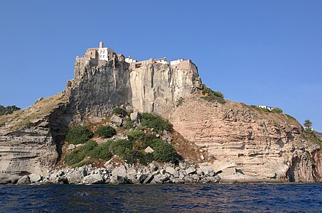 La partie éboulée.