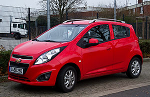 Chevrolet Spark LT+ 1.2 (Facelift) – Frontansicht, 4. Januar 2014, Düsseldorf.jpg