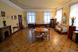 Chopin family parlor, in Warsaw's Krasiński Palace. Chopin lived here, 1827–30.