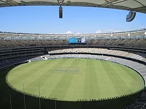 Blick in das Perth Stadium am Eröffnungstag im Januar 2018