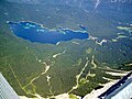 Blick von der Zugspitze auf den Eibsee