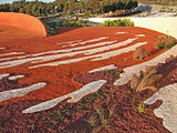 Ephemeral lake sculpture