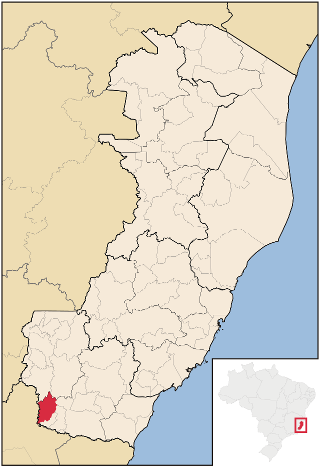 Localização de São José do Calçado no Espírito Santo