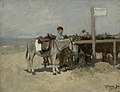 Anton Mauve Asino sulla spiaggia di Scheveningen 1876