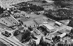 Flygfoto över Sikås 1958