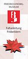 Faltblatt Fröbelstern mit weiterem Logo des Museums