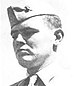 black and white headshot of Francis Pierce in his military uniform