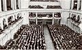 Der Saalbau der Museumsgesellschaft in der Junghofstraße war Frankfurts bedeutendster Konzertsaal. Zerstört 1944