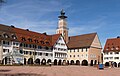 Freudenstadt, la plaza del mercado con el ayuntamiento