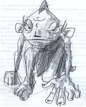 Gollum from The Lord of the Rings and The Hobb...