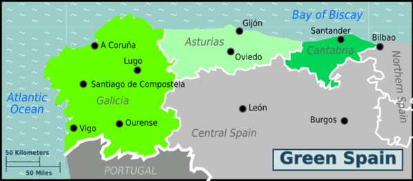 Map of 綠西班牙