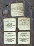 Stolpersteine aan de Nieuwegracht