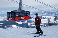 New tram at summit in 2010