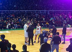 Walter Herrmann, Candela Gentinetta e Ignacio Alessio recibiendo el premio de la competencia