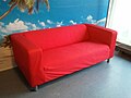 A Klippan sofa