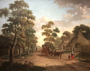 Koetsreizigers in Schipborg (1806), Drents Museum, Assen