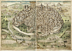 Painting of Jerusalem by Konrad von Grünenberg