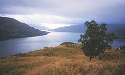 Udsigt mod øst langs Loch Katrine