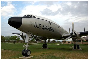 Front view of a Lockheed C-121 "Constella...