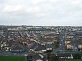 Rossville Street und die Bogside, Blick von der Stadtmauer