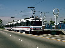 A Blue Line train in Long Beach.