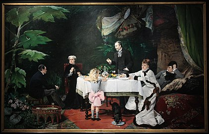 Louise Abbéma Déjeuner dans la serre, 1877