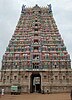 The temple tower of Rajagopalaswamy temple