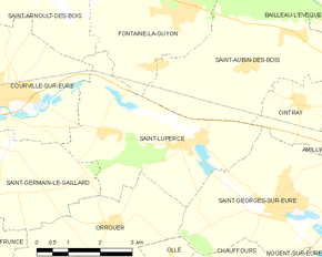Poziția localității Saint-Luperce