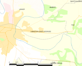 Poziția localității Labastide-Saint-Georges