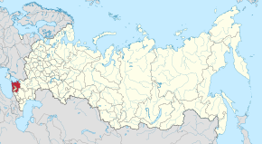 Poziția localității Ținutul Krasnodar