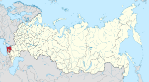 Краснодарский край на карте