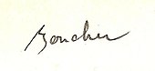 signature de Monique Boucher-Benanteur
