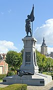 Le monument aux morts de la guerre.