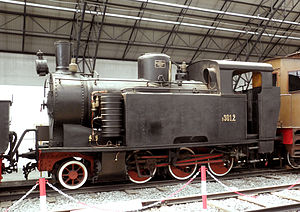 Lokomotive R.301.02 ausgestellt in Mailand