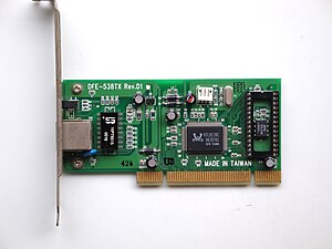 Ethernet card on RTL8139C controller. This is ...