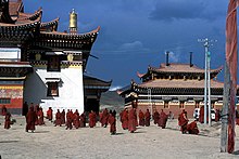 The Narshi Gompa, a Bonpo monastery in Aba, Sichuan. Narshi Gonpa Ngawa Sichuan China.jpg