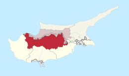 Distretto di Nicosia – Localizzazione
