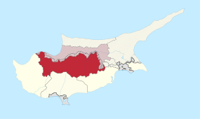 Localisation de Nicosie à Chypre