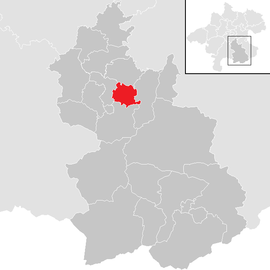 Poloha obce Oberschlierbach v okrese Kirchdorf an der Krems (klikacia mapa)