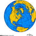 Orthographic projection over Labrador City