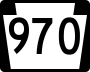 Pennsylvania Route 970 marker