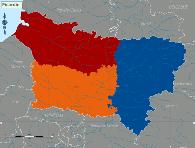 Mappa divisa per regioni