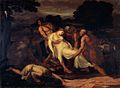 A raíña Zenobia recollida do río Araxes polos pastores, de Francesco Nenci.