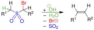 Reaktionsschema Ramberg-Bäcklund-Reaktion