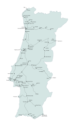 Miniatura para Ferrocarril en Portugal