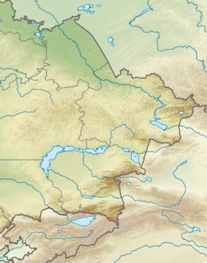 Сасикколь (озеро). Карта розташування: Східний Казахстан