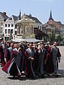 Relics attributed to Saint Rumbold in their shrine, carried along Veemarkt (Cattle Market), Mechelen.