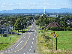 Quebec Route 279 at Saint-Gervais.