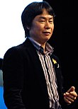 Shigeru Miyamoto joined Nintendo in 1977 Shigeru Miyamoto GDC 2007.jpg